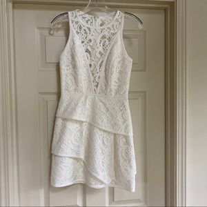 BCBG Maxazria White Lace Dress